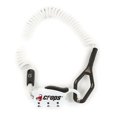 他サイト： CROPS (クロップス) バイク用 ケーブル ロック Q-BIRO (キュー バイオ) 180cm ホワイト CP-SPD04-BR-02の商品画像