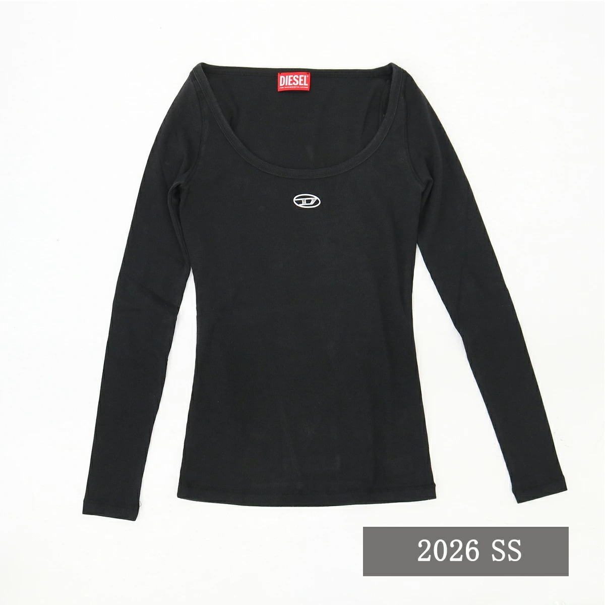 長袖Tシャツ A19909 0JMBA T-BAL-OD オーバルDロゴ LS TEE カットソー ロンT バレエネック レディース ブランド
