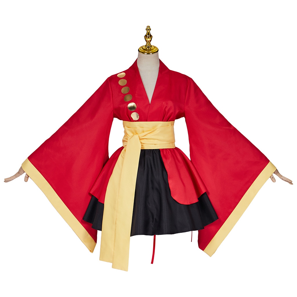 ワンピースcos服ルフィソロンcos服二創同人コスプレロリータ着物スカート