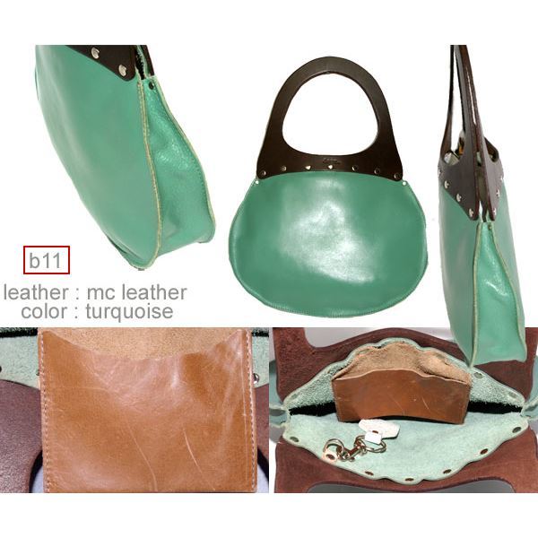 ★dean（ディーン） round machine ハンドバッグ elctlic blue（青） ハンドル／茶 【北海道・沖縄・離島配送不可】 dean（ディーン） round machine ハンドバッグ elctlic blue（青