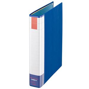 (まとめ) ライオン事務器 パイプ式ファイル(環境) 両開き A4タテ 300枚収容 背幅51mm ブルー No.733RK 1冊 (×5セット) 5,373円