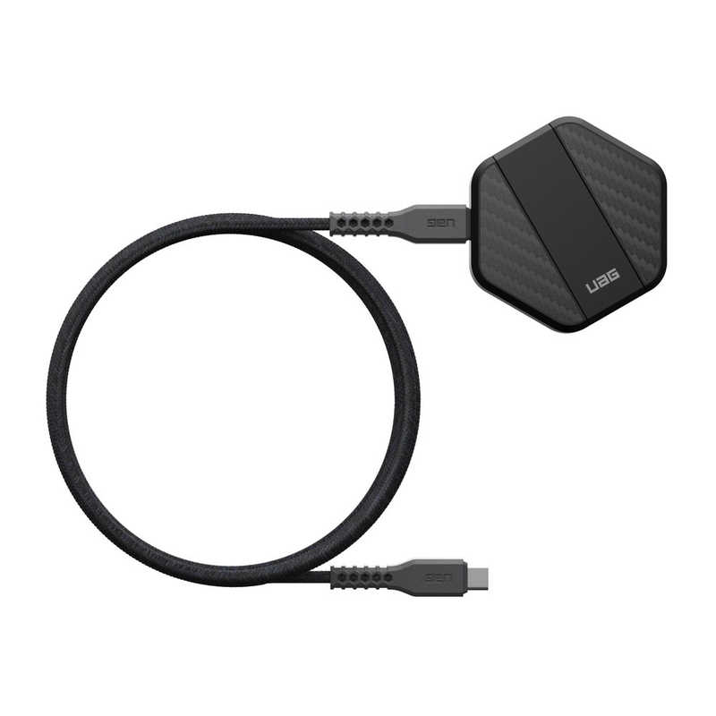 UAG　社製 WIRELESS CHARGING PAD WITH STAND(ブラック/カーボンファイバー)　UAG-WCPS-BK
