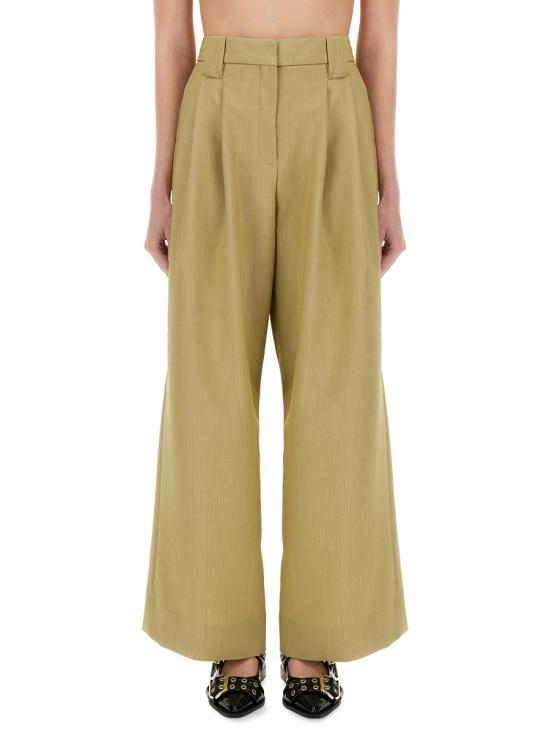 GANNI Women Straight Pants W0213 028 BEIGE