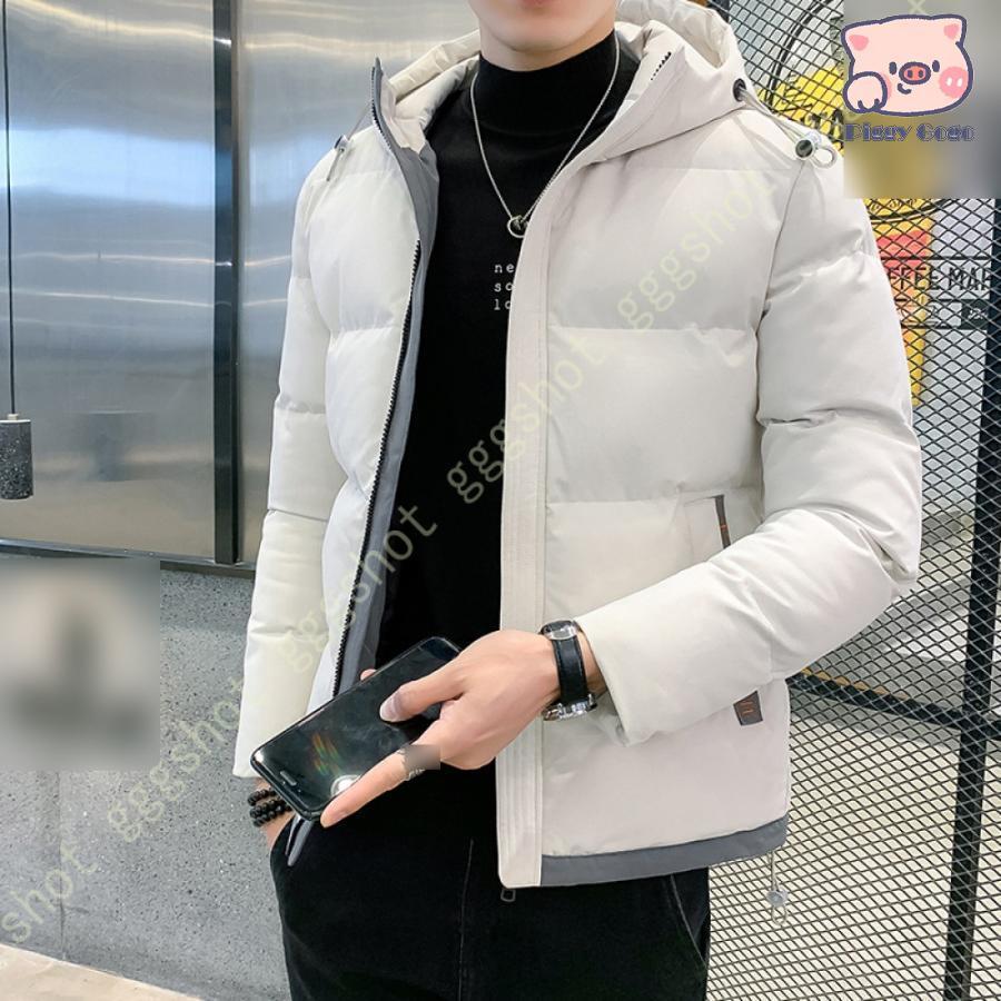 冬の特恵中綿ジャケット アウター 外套 ブルゾン ジャンパー コート 厚手コート 防寒着 無地 カジュアル 秋 冬 紳士服 冬服 メンズ ファッション 男性用 軽い着心地