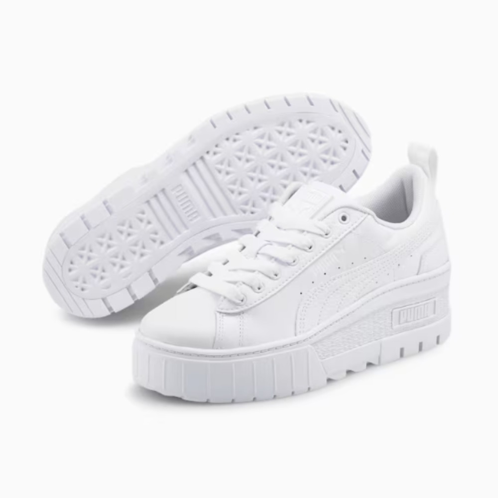 PUMA プーマ Cali Star WNS カリスター レディース スニーカー 22.5cm ホワイト 厚底 コートスタイル レザー シューズ 380176-01 カジュアル ローカット