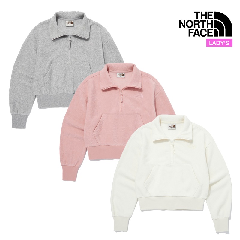 ホワイトラベル レディース テリー ハーフ ジップ スウェットシャツ NM5MQ30 女性 スウェット クロップド丈 トレーナー ニット セーター 裏起毛 長袖 Tシャツ カットソー ロンT トップス