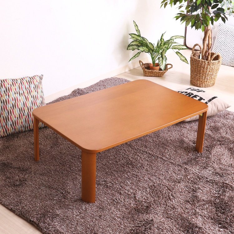 折りたたみテーブル おしゃれ ローテーブル 幅90×奥行60×高さ32cm ナチュラル