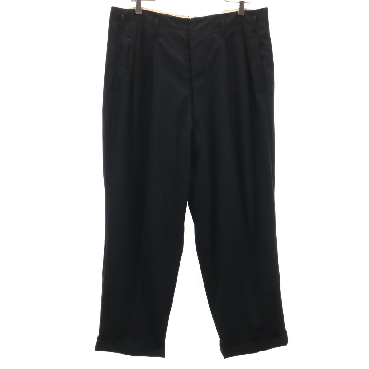 60s 70s ヴィンテージ スラックスパンツ ブラック DEPONIRT メンズ 古着