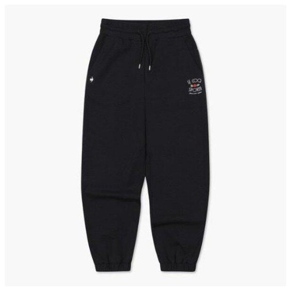 パンツ TQT QP322OFP72-BLK 女性 ダブルテンション ルーズ ジョガーパンツ / ブラック