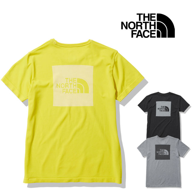 ザ・ノース・フェイス Tシャツ レディース ショートスリーブジャカードスクエアロゴクルー NTW12192 丸首 半袖 カットソー 可愛い 吸水 速乾 ジャージ トップス アウトドア キャンプ アパレ