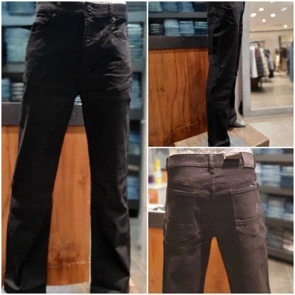 男性ストレートワイルドBLACKジーンズ_US