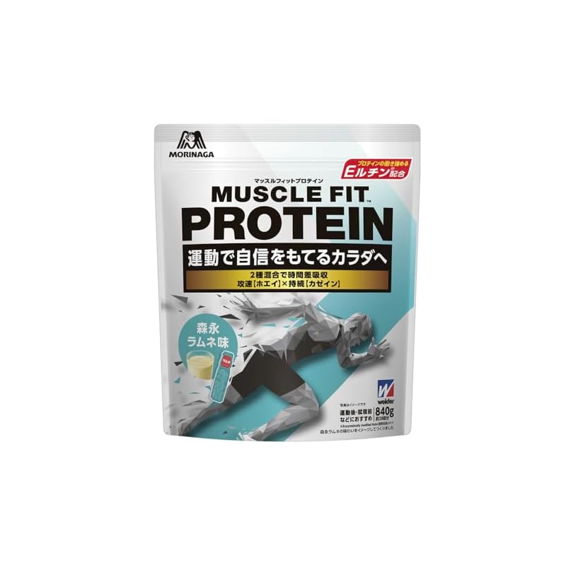 即納：森永製菓 マッスルフィットプロテイン 森永ラムネ味 840g ウイダー ホエイ カゼイン グルタミン Eルチン配合 アンチ・ドーピング 国産 5,206円