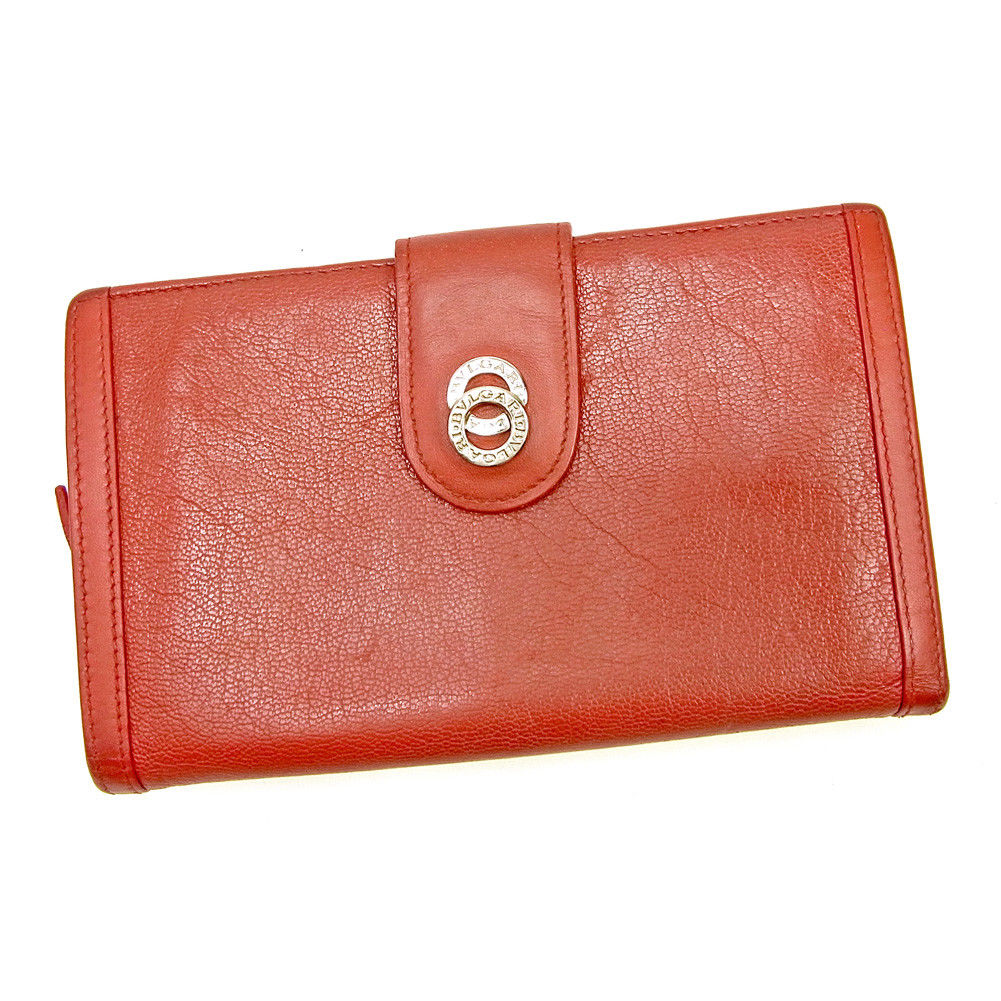 長財布 ラウンドファスナー ドッピオトンド レッド 中古