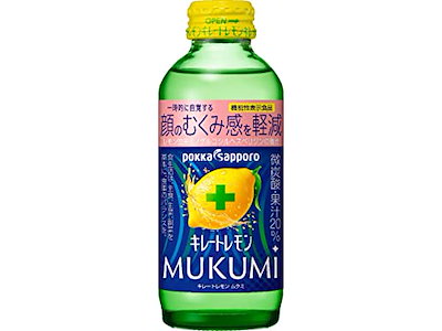 他サイト： キレートレモン ポッカサッポロ MUKUMI 155ml×24本 機能性表示食品の商品画像