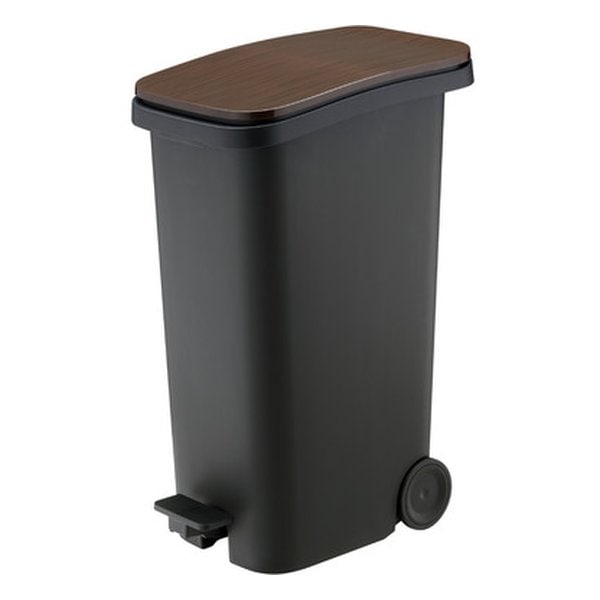 スムース ペダルダストボックス31L ウッド 幅25.5×奥行き40.3×高さ58.8cm