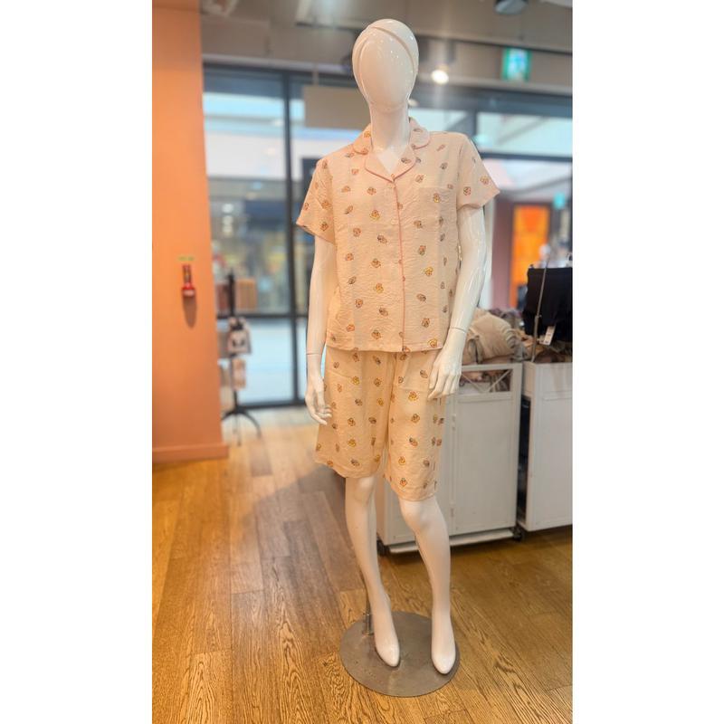 [坡州店]レーヨン混紡ピーチカピバラ女性パジャマセットWP7014B