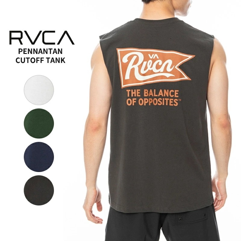 ルーカ RVCA PENNANTAN CUTOFF TANK タンクトップ メンズ ノーススリーブ BE041-351 男性 5,016円