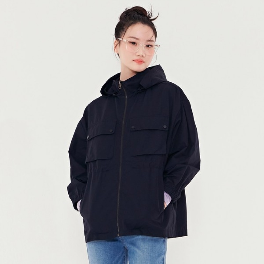 (チェースカルト) 女性用アウトポケットウエストストリングジャンパー-BERG4151B04