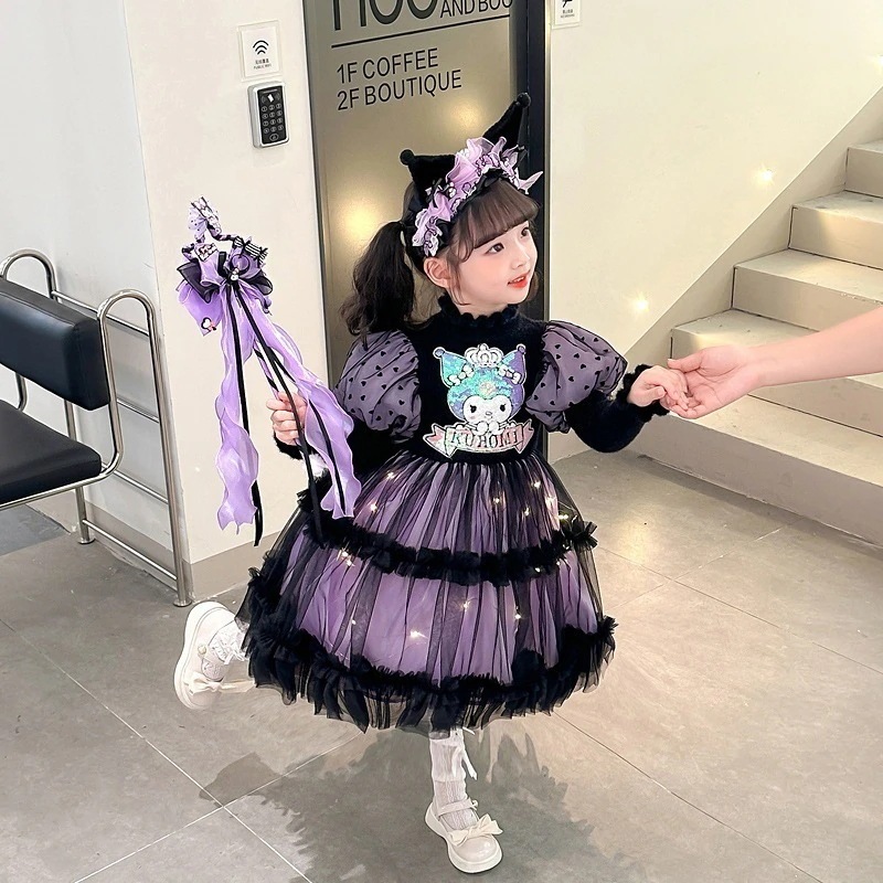 女の子ファッションフォーマルセットドレス150cmクロミ服女の子ハロウィンロリータプリンセスドレスキッズ春と秋のドレス赤ちゃんの誕生日ドレス クリスマス90 ~