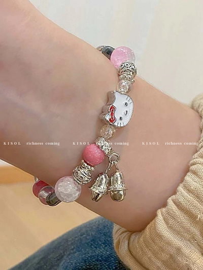 Qoo10] ハローキティ子猫ベルブレスレットスイート