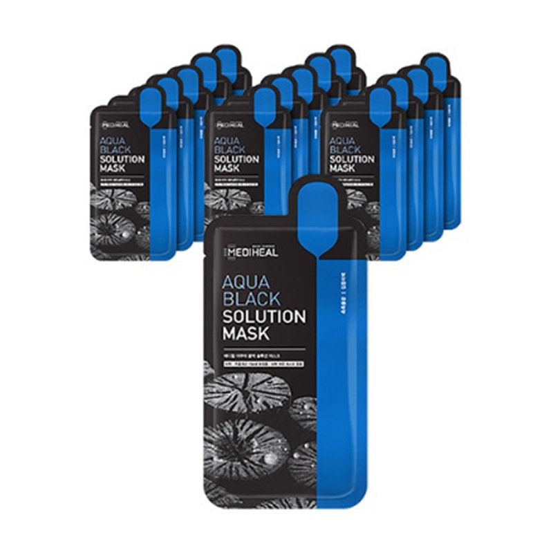 [30枚] アクア ブラック ソリューション マスク 30枚 / 韓国コスメ