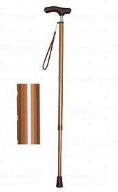 ウェルファン 夢ライフステッキ スリムネック伸縮スリムタイプ（無地） ブラウン ギフトボックス仕様 009731 4,518円