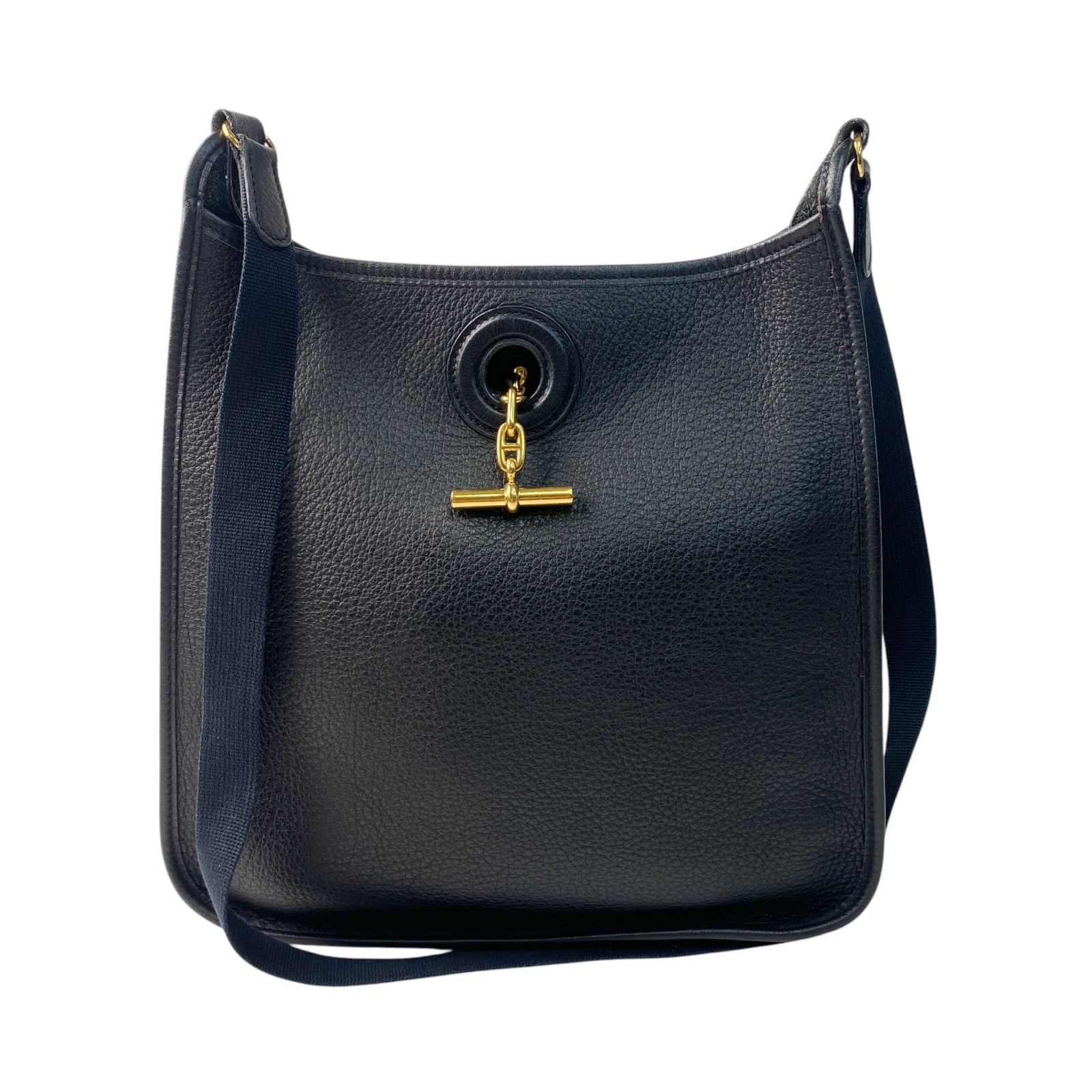 エルメス HERMES レディース ヴェスパ PM 黒 ショルダーバッグ A刻印