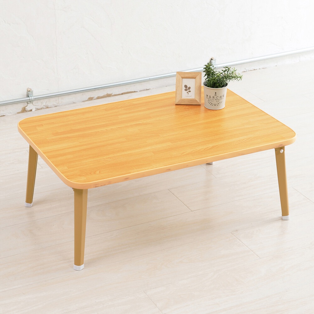ローテーブル 折りたたみ おしゃれ ナチュラルモダン デスク 木製 完成品 机 フォールディング コンパクト 折り畳み