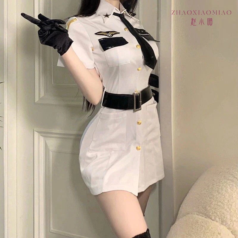ハロウィン コスプレ 2024 着痩せ 新作 制服コスプレ セクシー 三点セット