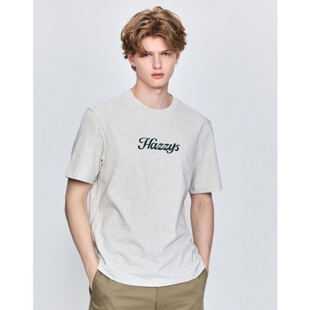 [25SS] オートミールハジーズグラフィッククルーネックTシャツHZTS5B771OW