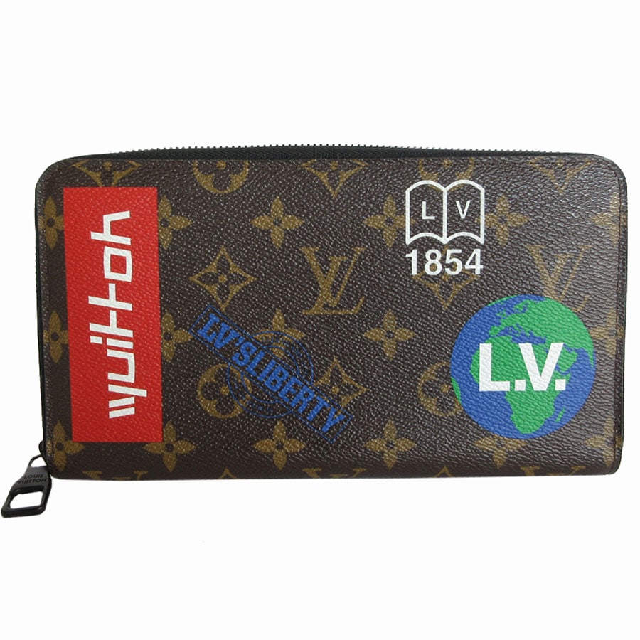 ルイ ヴィトン LOUIS VUITTON ラウンドファスナー長財布 モノグラム ロゴストーリー ジッピーオーガナイザー モノグラムキャンバス ブラウン/マルチカラー メンズ M67826 s0186 45,480円