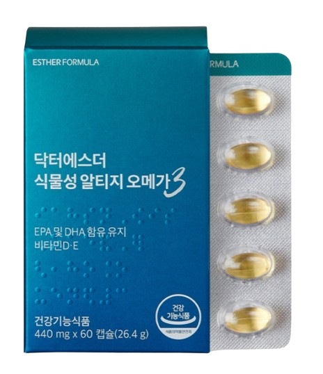 ドクターエスダー 植物性 アルテジー オメガ3 / 440 mg x 60 カプセル (26.4 g)