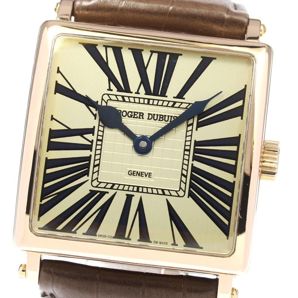 ロジェデュブイ ROGER DUBUIS G40145G55.7A ゴールデンスクエア K18PG 限定28本 自動巻き メンズ _784311【中古】