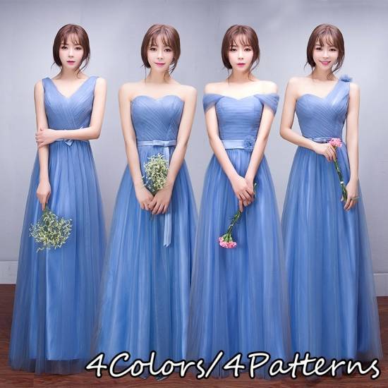 ロングドレス パーティードレス ロング 結婚式 演奏会 フォーマル ゲスト ワンショルダー オフショルダー Vネック ロング プロム 10代 20代 大きいサイズ 新作 春 夏 ブルー シャンパン ピ