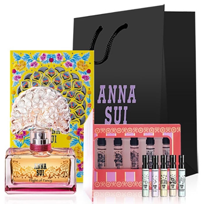 アナスイ フライトオブ ファンシー EDT 30ml + ポケットスプレー EDT 2ml x 5種セット + アナスイ ショッピングバッグ