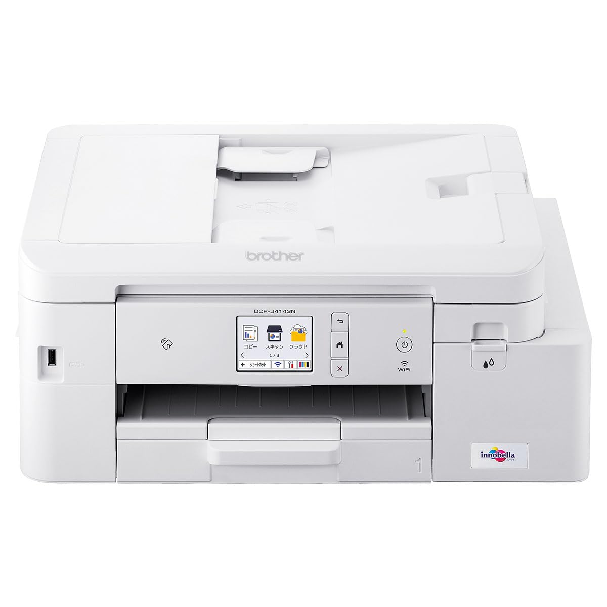 プリンター 大容量ファーストタンク A4インクジェット複合機 DCP-J4143N (Wi-Fi/自動両面印刷/ADF/在宅学習・在宅ワーク向け)