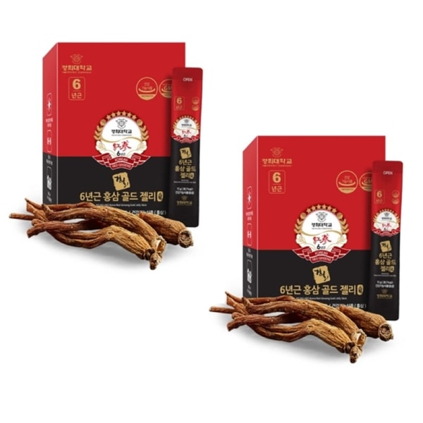 慶熙大学6年根紅参ゴールドゼリスティック15g 30包 1ヶ月分 2Box
