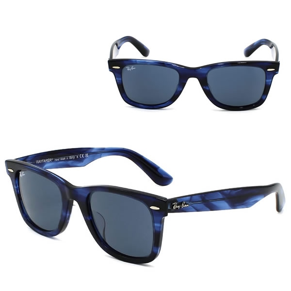 サングラス 0RB2140F 1361R5 52 ウェイファーラー ブルー ローブリッジフィット メンズ レディース ユニセックス