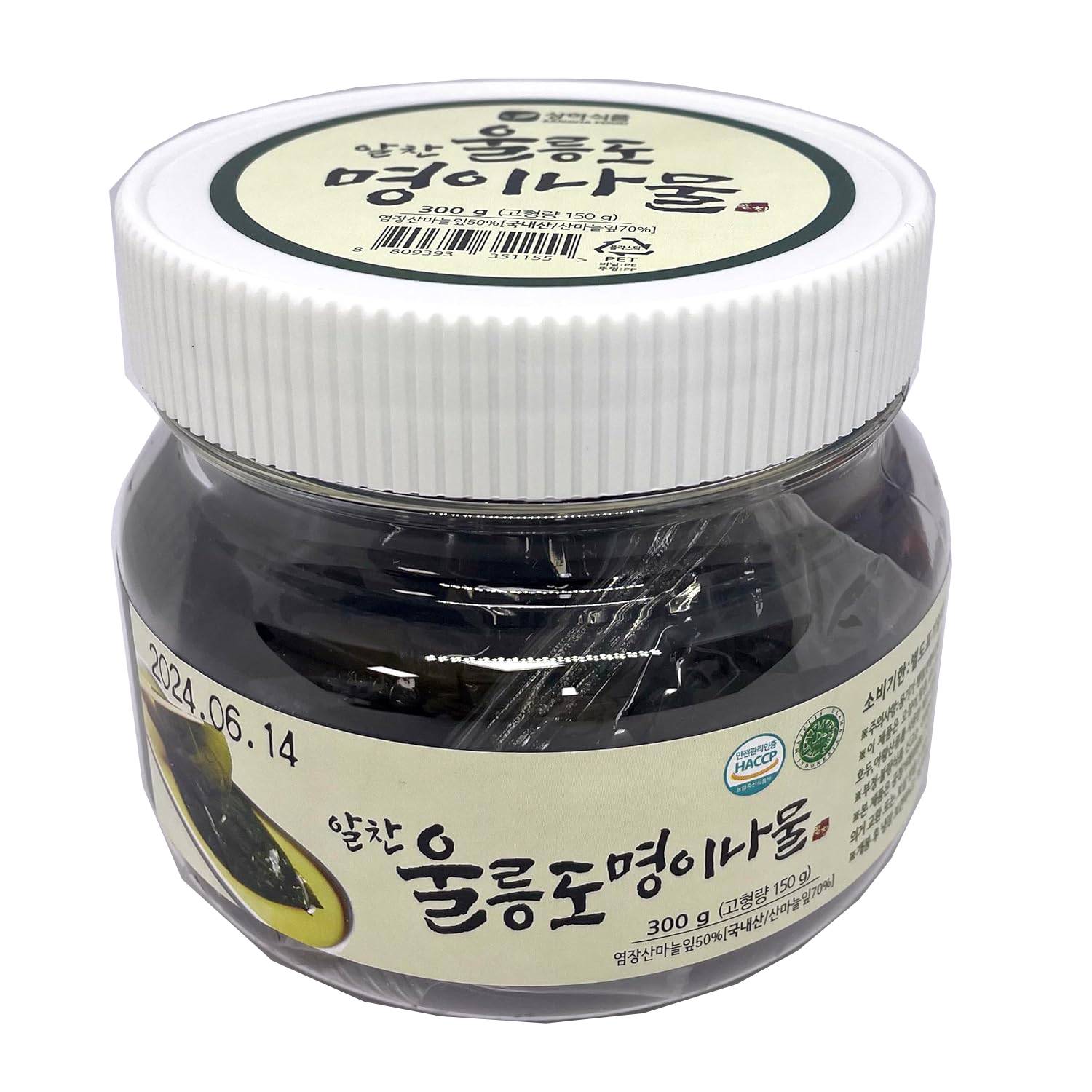 ALCHAN 韓国産 明夷ナムル（ミョンイナムル） 醤油漬け 300g ウルルン島産 行者にんにく 甘辛 おかず
