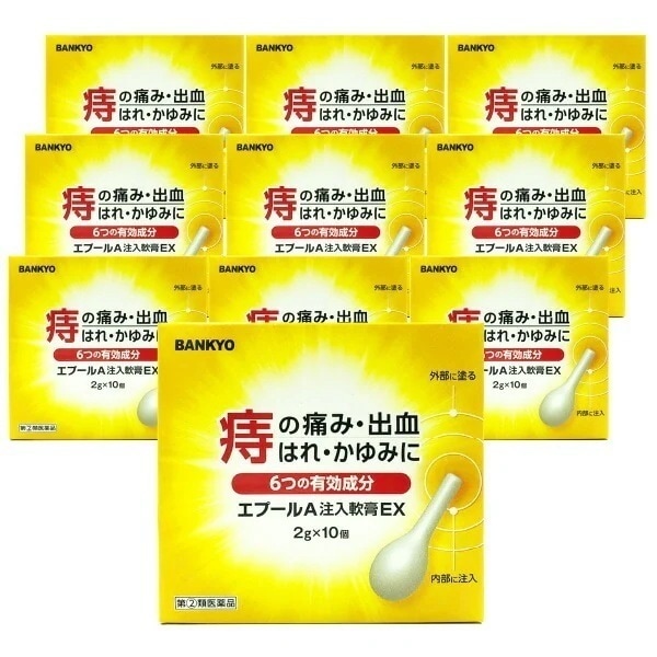 【第(2)類医薬品】エプールA注入軟膏EX 2g10個入 10個セット / 外用痔疾用薬 痔薬 痔 軟膏