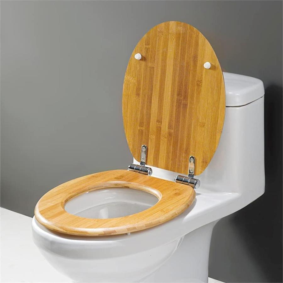 木製 便座 上部固定便座 ナチュラルウッド 洋式トイレ工具不要調節可能 金属製のヒンジ UVO型便座 簡単交換 リノベーションやリフォームに お手入れが簡単