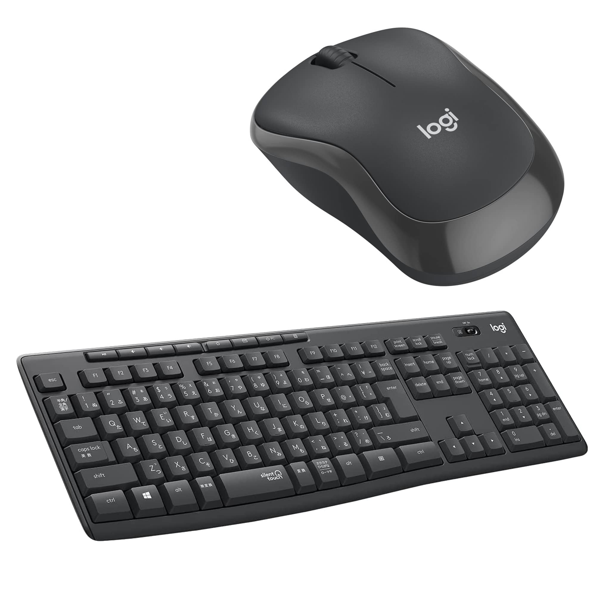 ロジクール Bluetooth 静音 マウス ワイヤレスキーボード セット [ M240GR + K295GP ] 国内正規品 76017