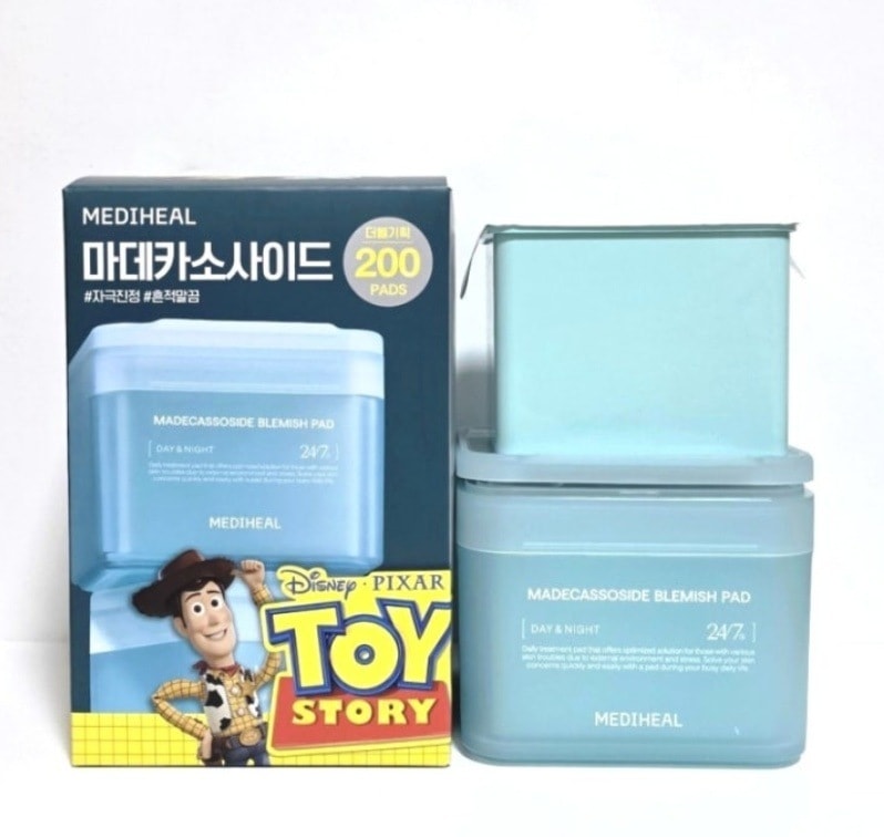 マデカソサイドブレミッシュパッド, 100枚, 本品+レフィル, ディズニー・ピクサーエディション+トイ・ストーリー ポーチ ランダム贈呈