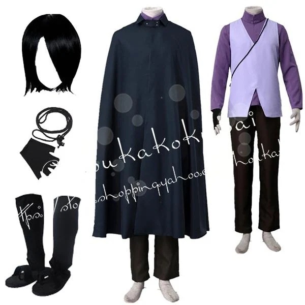 子供用 大人用 ナルト うちは サスケ7代 博人伝 コスプレ衣装 ウィッグ 靴 道具 コスチューム 演出服 コス 変装 仮装 撮影 祭り