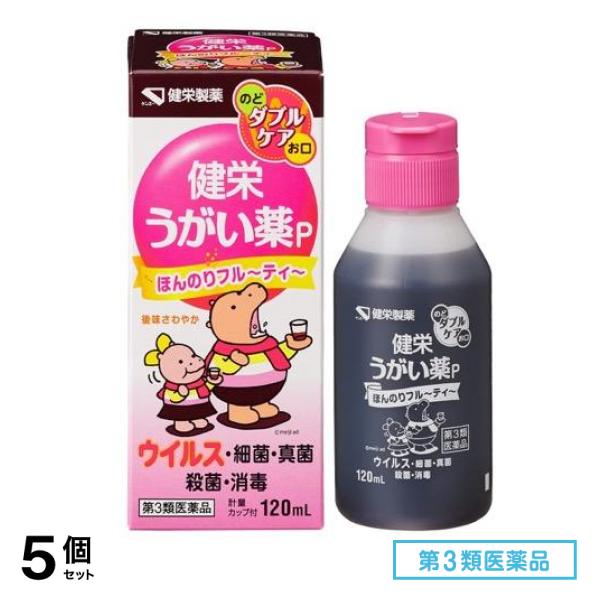 第３類医薬品 ケンエー 健栄うがい薬P 120mL 5個セット