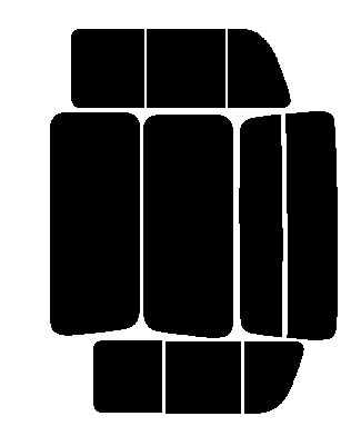 リア (b) レジアスエース 4ドア 200系 H2 Ztype カット済み カーフィルム KDH201 KDH205 KDH206 TRH200 トヨタ用