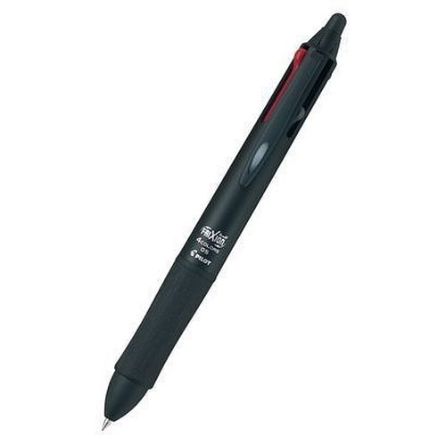 （まとめ買い）消せる4色ボールペン フリクションボール4 ウッド 0.5mm ブラックLKFB-3SEF-B [x3]