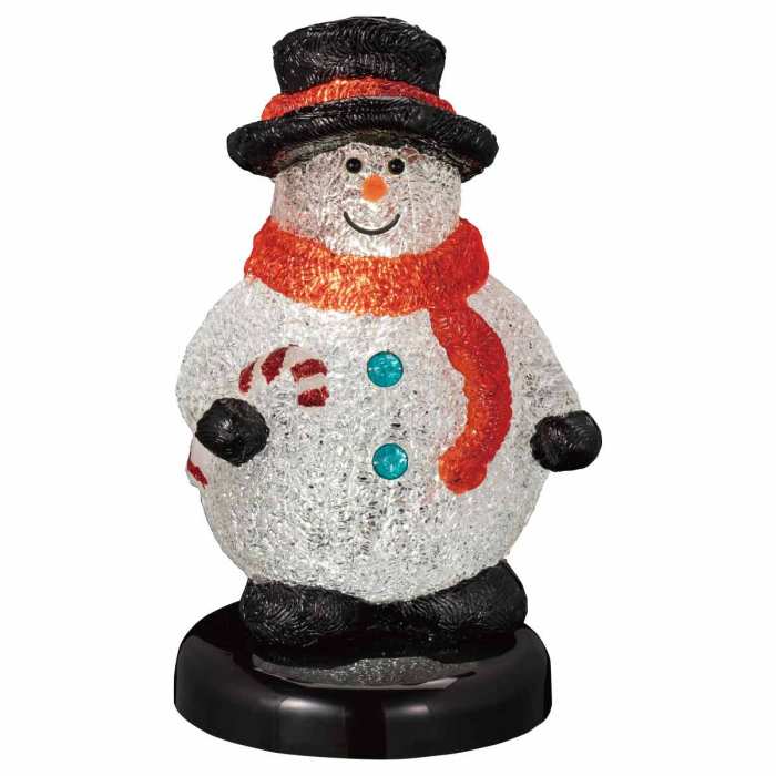 エントリーでポイント5倍！11月4日20:0011月11日1:59LEDモチーフライト ふっくらスノーマン 36cm [屋外使用可] 1台 ライト 飾り 装飾 飾り付け led イルミネーション かわ