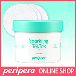 ★ペリぺラ・スパークリング・トクトク・タイム・トナーパッド★フレッシュなウォータークレンジング!化粧水パッド!Sparkling TokTok Time Toner Pad【正規輸入】【安心国内配送】