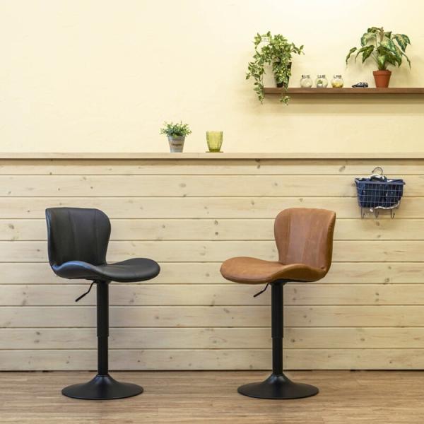 カウンターチェア ハイチェア レザー 回転 ヴィンテージ バーチェア スタンドチェア 椅子 クロムメッキ チェア バースツール いす イス 座面高430-580mm